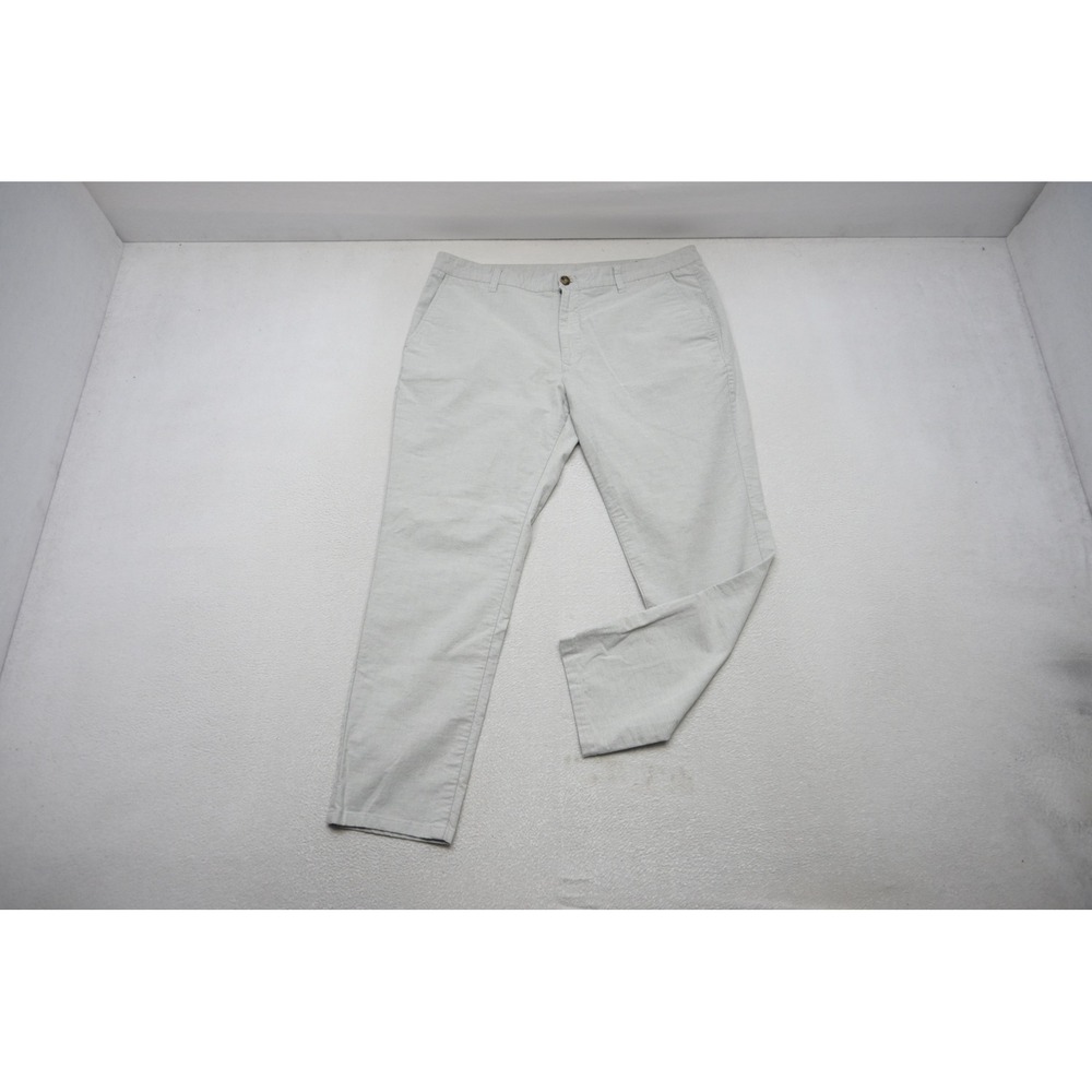 Bonobos Chino Pants Mens 38x31‎ Light Gray Slim Fit Stretch Cotton Excellent